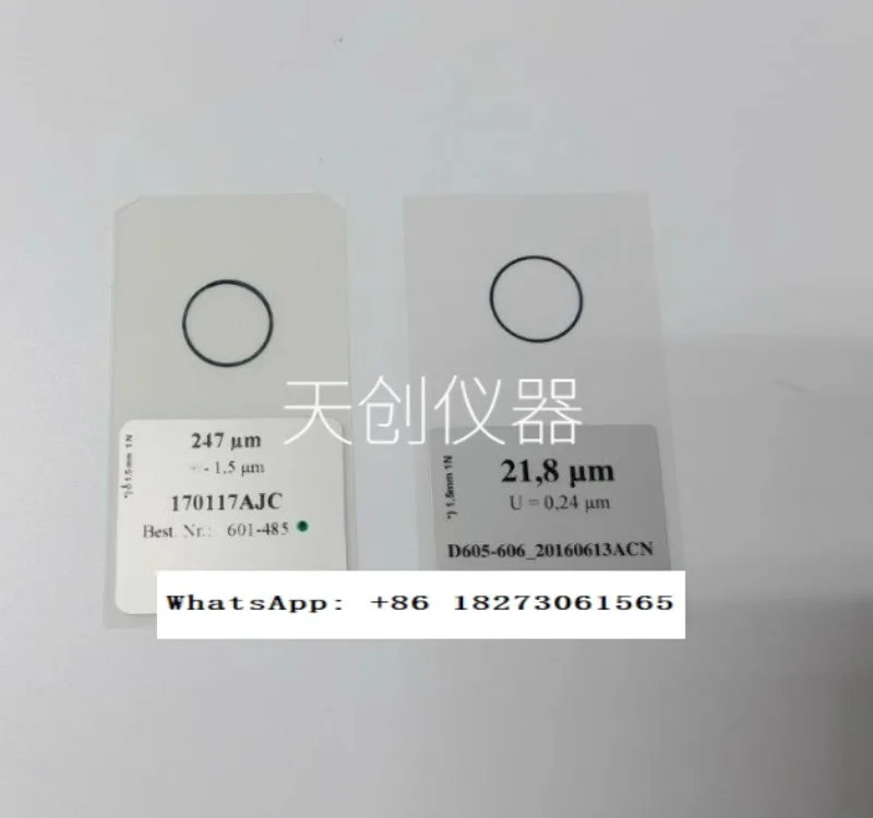 605-415 calibration film D605-606 standard film 601-485 film thickness gauge .zero calibration