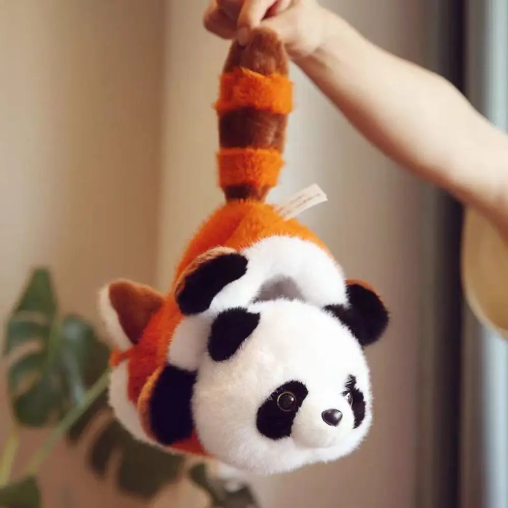 Kawaii Turns into Raccoon Panda Plush Doll 25/35/50CM Creative Animal Pillow Stuffed Soft Birthday Gift for Children Women