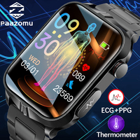 2025 New Men's Health Smart Watch Heart Rate Blood Pressure Pulse Physical Therapy Bluetooth ECG NFC Bracelet Exercise Pedometer