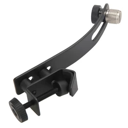 Metal Drum Microphone Clip Shockproof Mic Rim Mount Holder Adjustable Swivel Design Universal Band Musical Instrument Tool