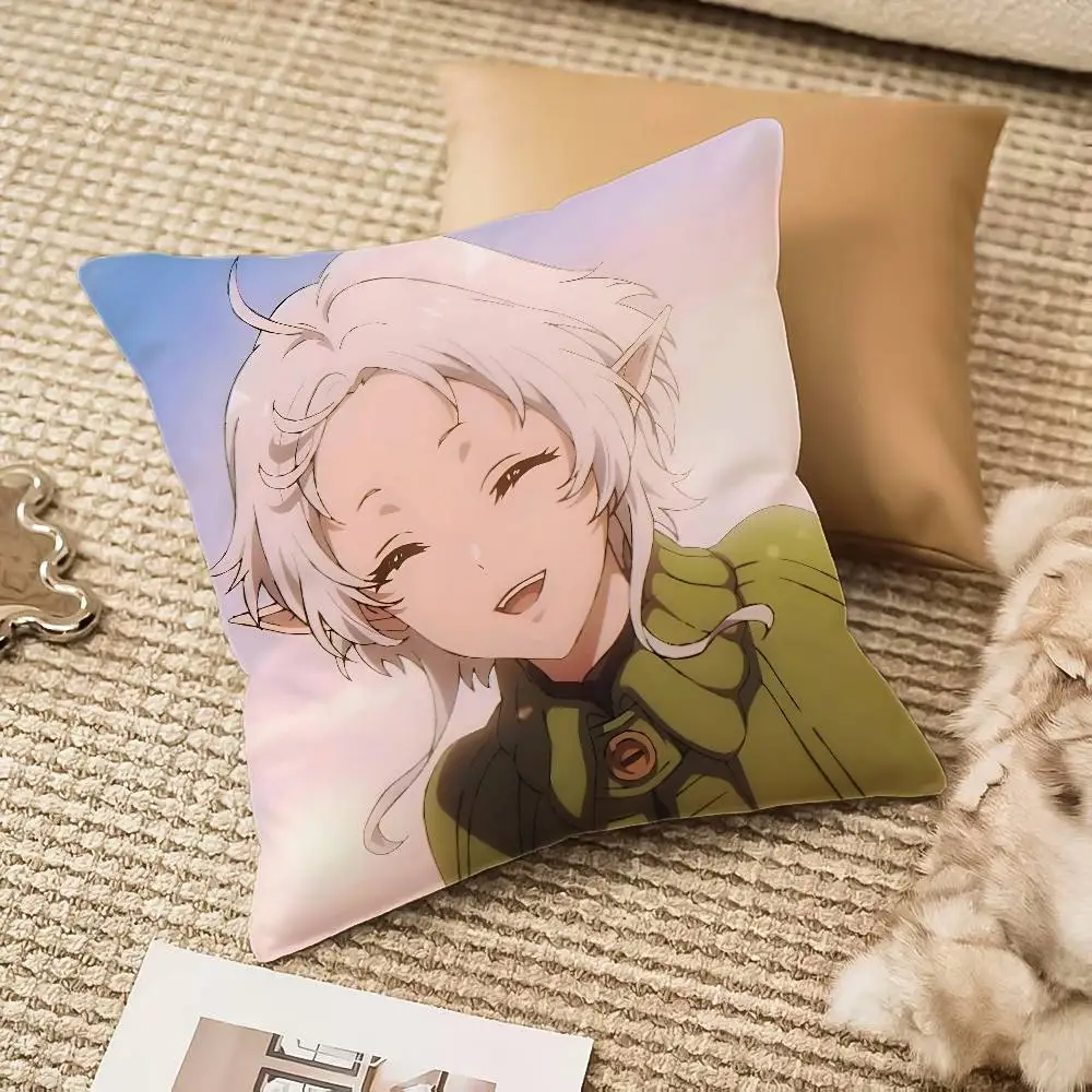 Funda de almohada Anime M-Mushoku Tensei, sofá cama con cremallera Invisible antipolvo