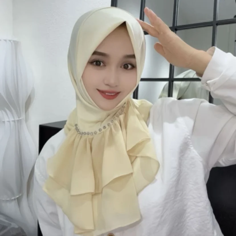 Convenient Instant Easy Muslim Wear Muslem Girls Hijab Head Cover