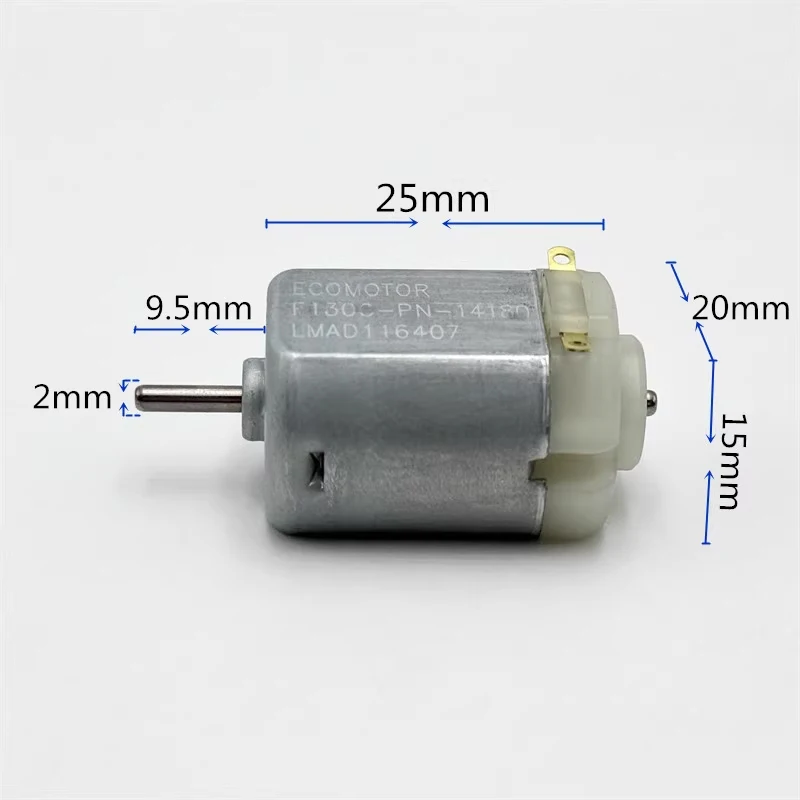 FC-130PN-14180 DC 3V 6V 9V 12V 20000RPM High Speed Carbon Brush Strong Magnetic Micro 20mm 130 Electric Motor DIY Hobby Toy Car