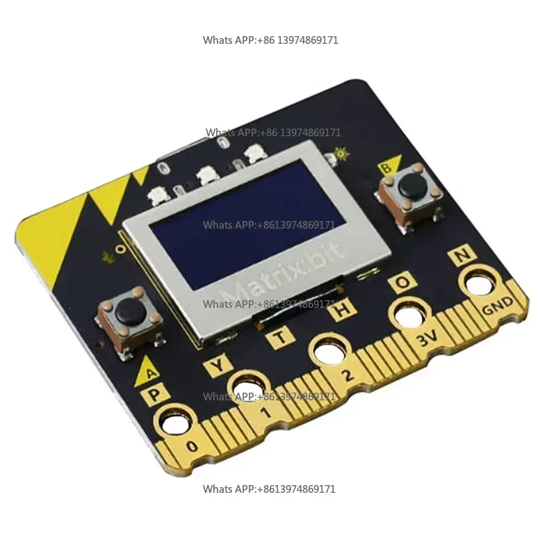 ABSQ-Matrix:Bit Development Board ESP32 0.96 Inch OLED 2.4G Radio/WIFI/BLE Bluetooth C++/Python/Mind+Graphical Programming