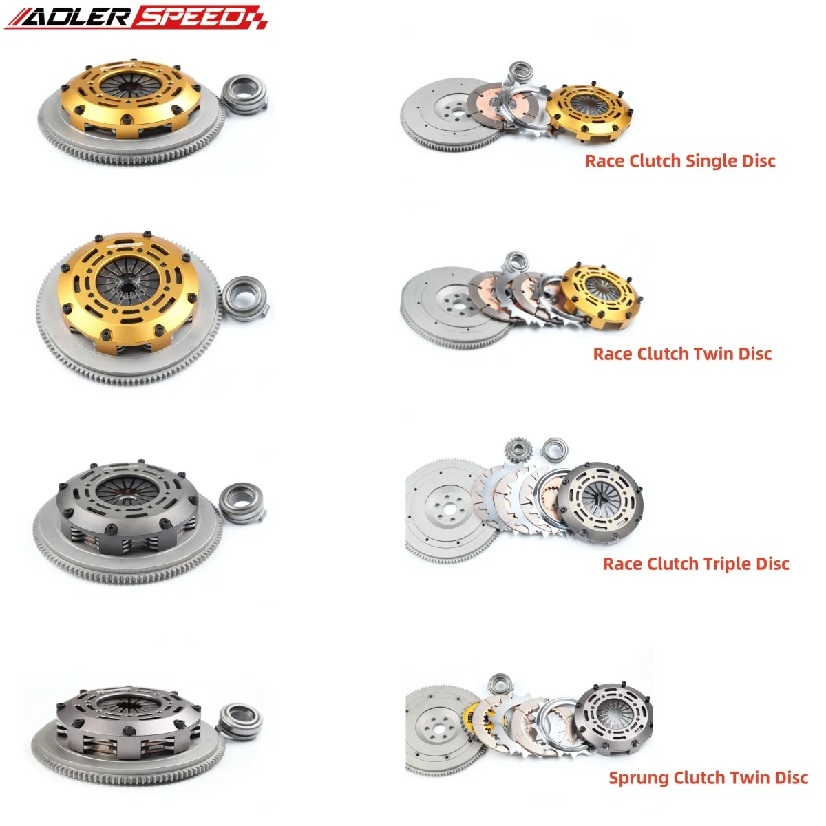 

ADLERSPEED Racing /Street Clutch Single/Twin/Triple Disc Kit For 2006 - 2015 Honda Civic (1.8L SOHC 4cyl R18A1)