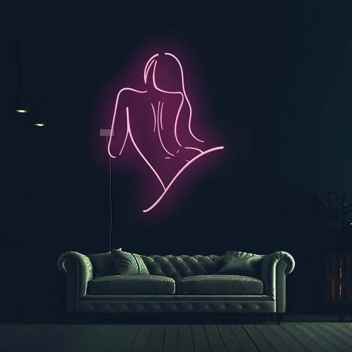 Letrero de neón de cuerpo femenino desnudo Sensual, arte de pared de dormitorio de cuerpo de mujer sesual, letrero Led de cuerpo Sexy, decoración erótica de habitación de pareja