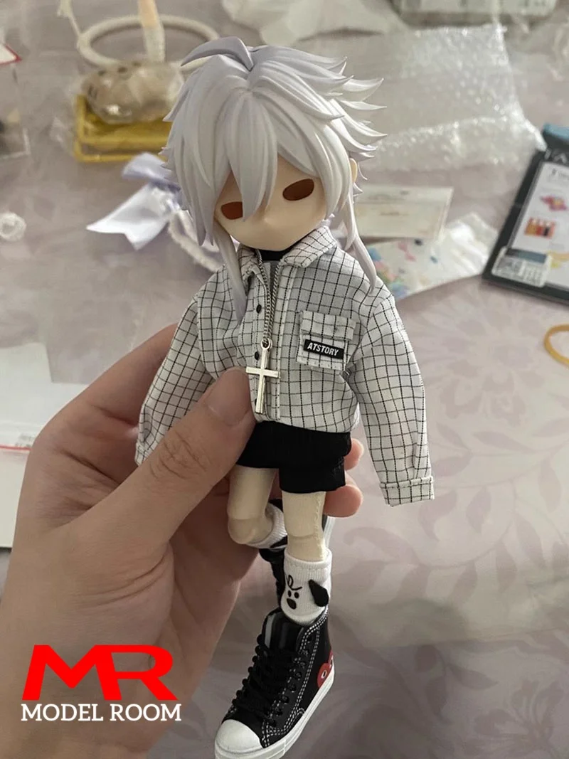 ATStory 1/12スケールBJDチェック柄シャツトップ服モデルフィット6インチノータマン・アシNWTOYS VTOYS男性兵士アクションフィギュアボディドール