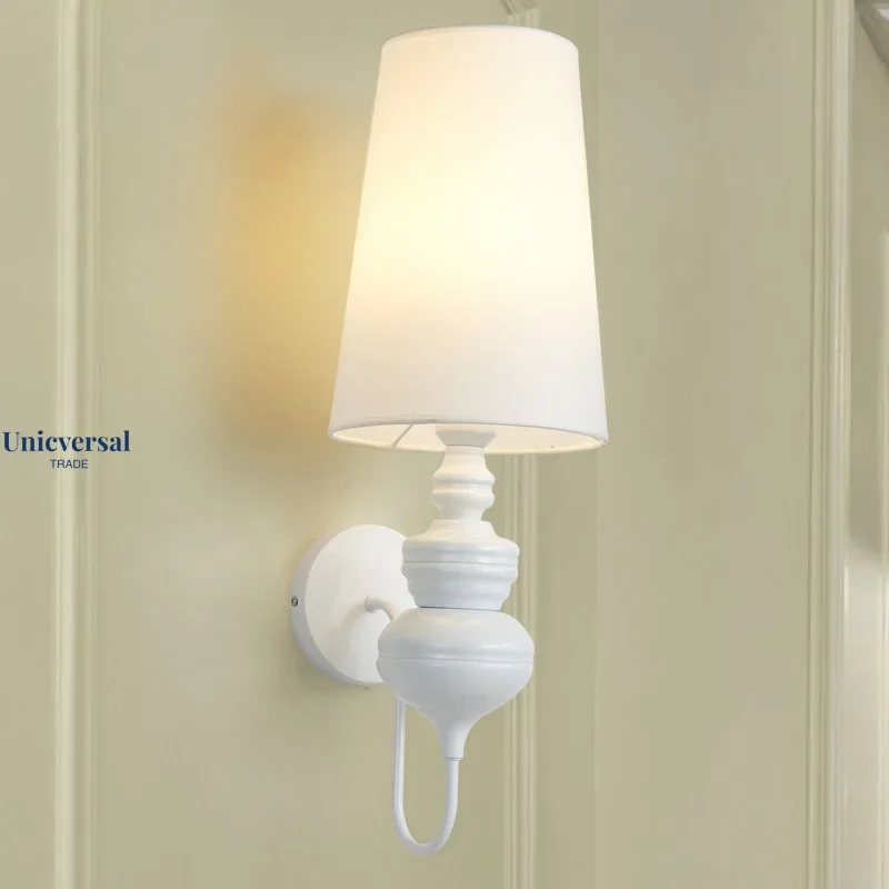 JYU الحديثة الأوروبية الحرس مصابيح الحائط نمط غرفة نوم القراءة الإضاءة الممر مصباح E27 حامل الفضة/الذهب/أسود/أبيض الجدار الخفيفة