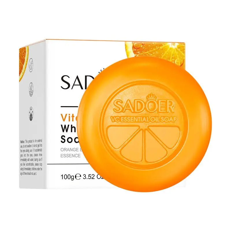 New SADOER Vitamin C Moisturizing Body Soap Mild Cleansing Body Soap For Daily Use, Hydrating & Nourishing The Skin