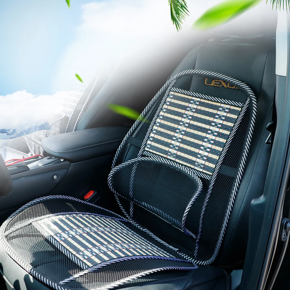 NEWEST Universal Summer Breathable Car Seat Cushion - With Lumbar Support, Suitable for Vehicle Use, Practical Comfort Accessory