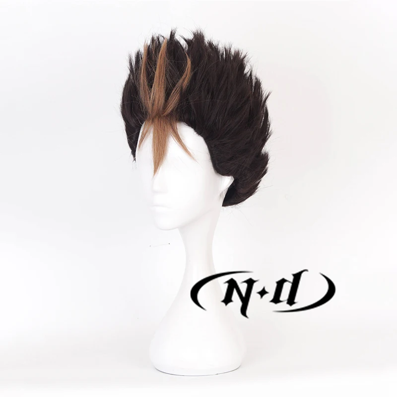 ND Yu Nishinoya 코스프레 가발 헤어피스 Haikyu 애니메이션 코스프레 헤어 가발 내열성 합성 코믹 콘 Coser 의상 파티