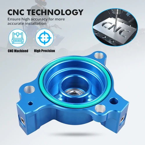 Imagen 2 del producto Para YFZ450R NICECNC motocicleta ATV filtro de aceite cubierta transparente para Yamaha YFZ450R 2009-2024 YFZ450X WR250F WR450F YZ250F YZ450F