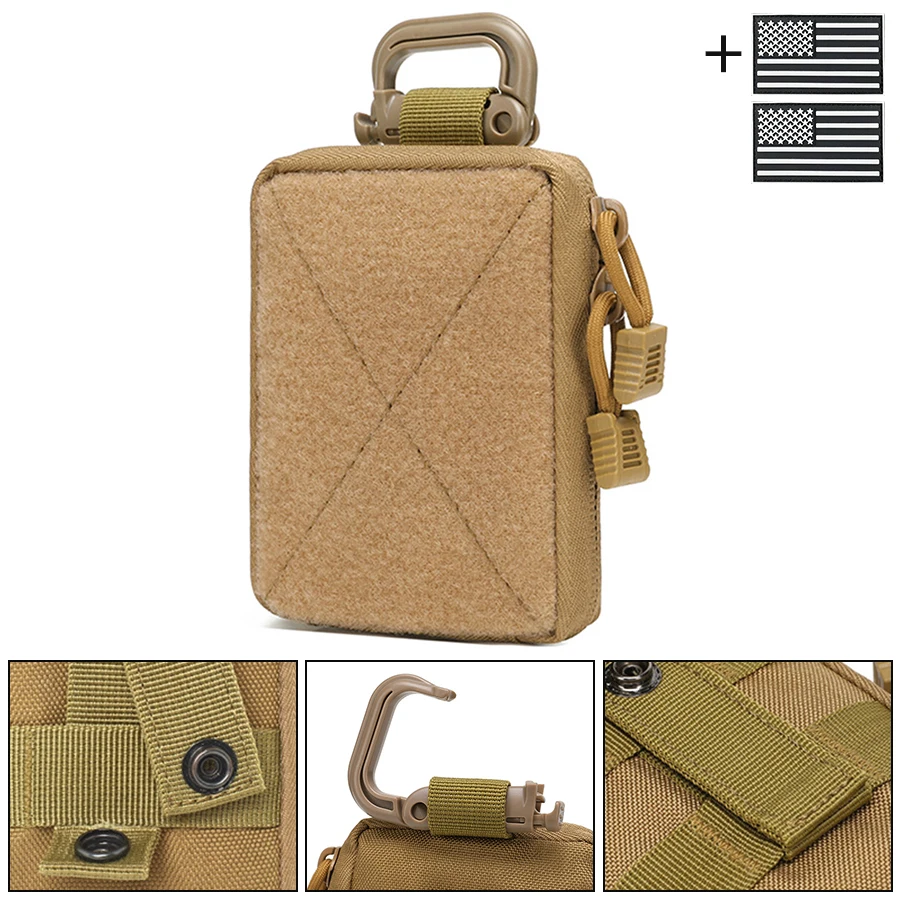 Portable phone bag, waist hanging mini card bag, zero wallet, portable small bag, backpack, waist belt hanging storage bag