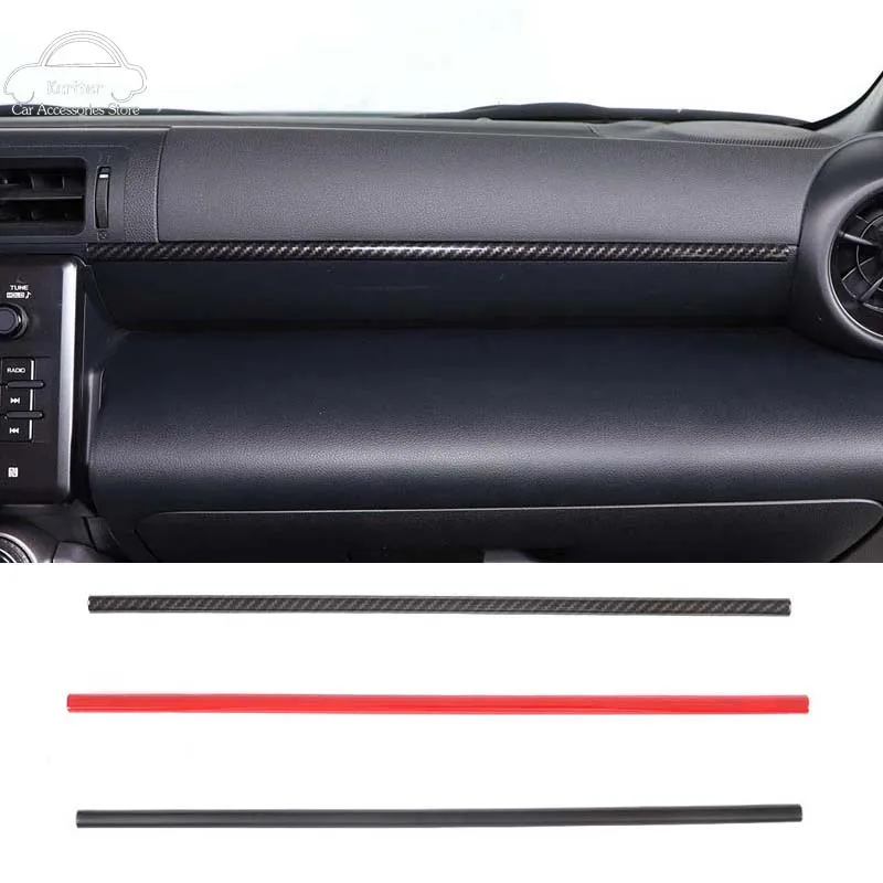 

For Toyota 86/Subaru BRZ 2022 ABS Carbon Fiber Style Car Interior Central Control Decoration Strip Modification Trim Sticker