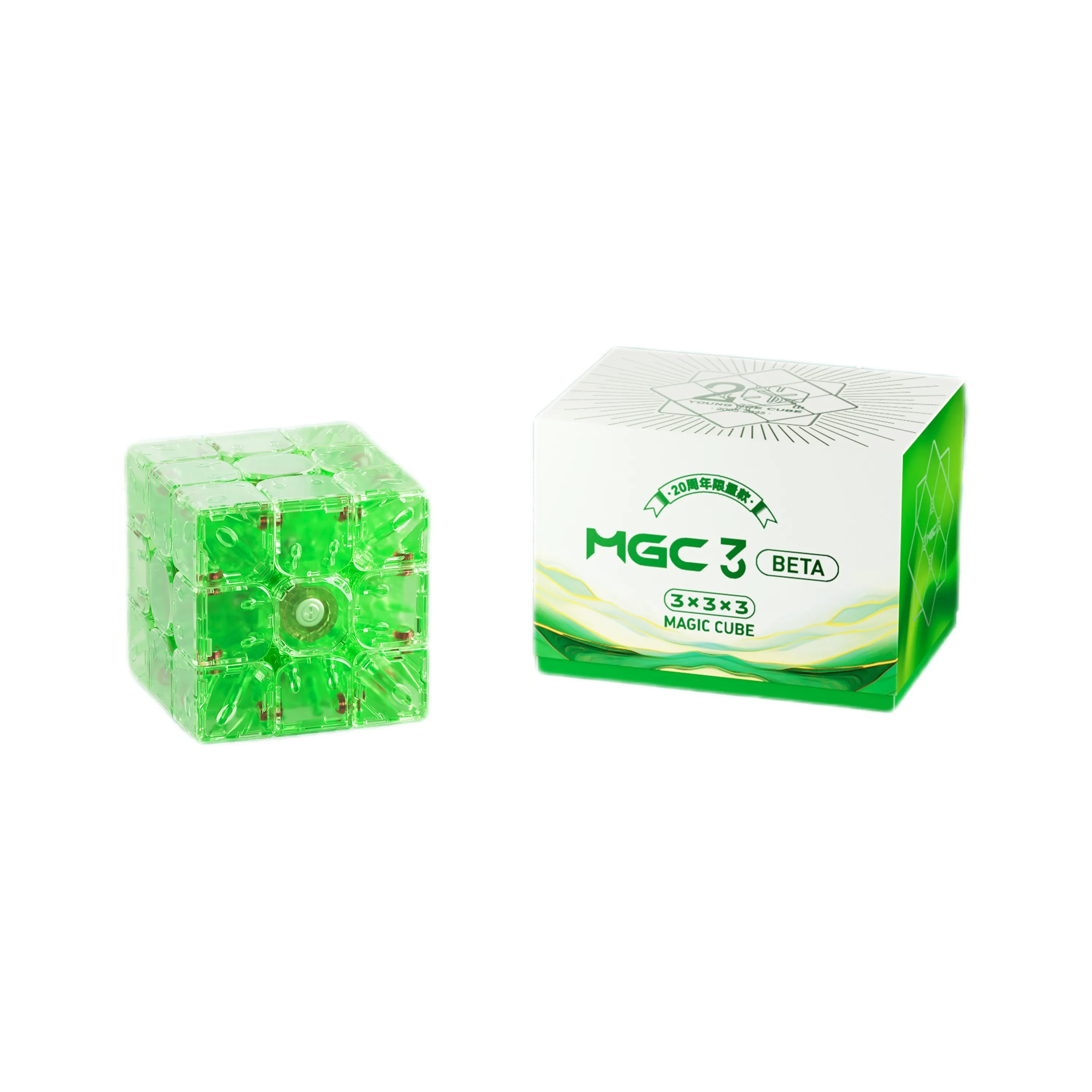 

[Picube] 2025 YJ MGC Beta 3X3 Магнитный магический скоростной куб без наклеек Профессиональные игрушки-непоседа Yongjun 3x3x3 Cubo Magico Puzzle