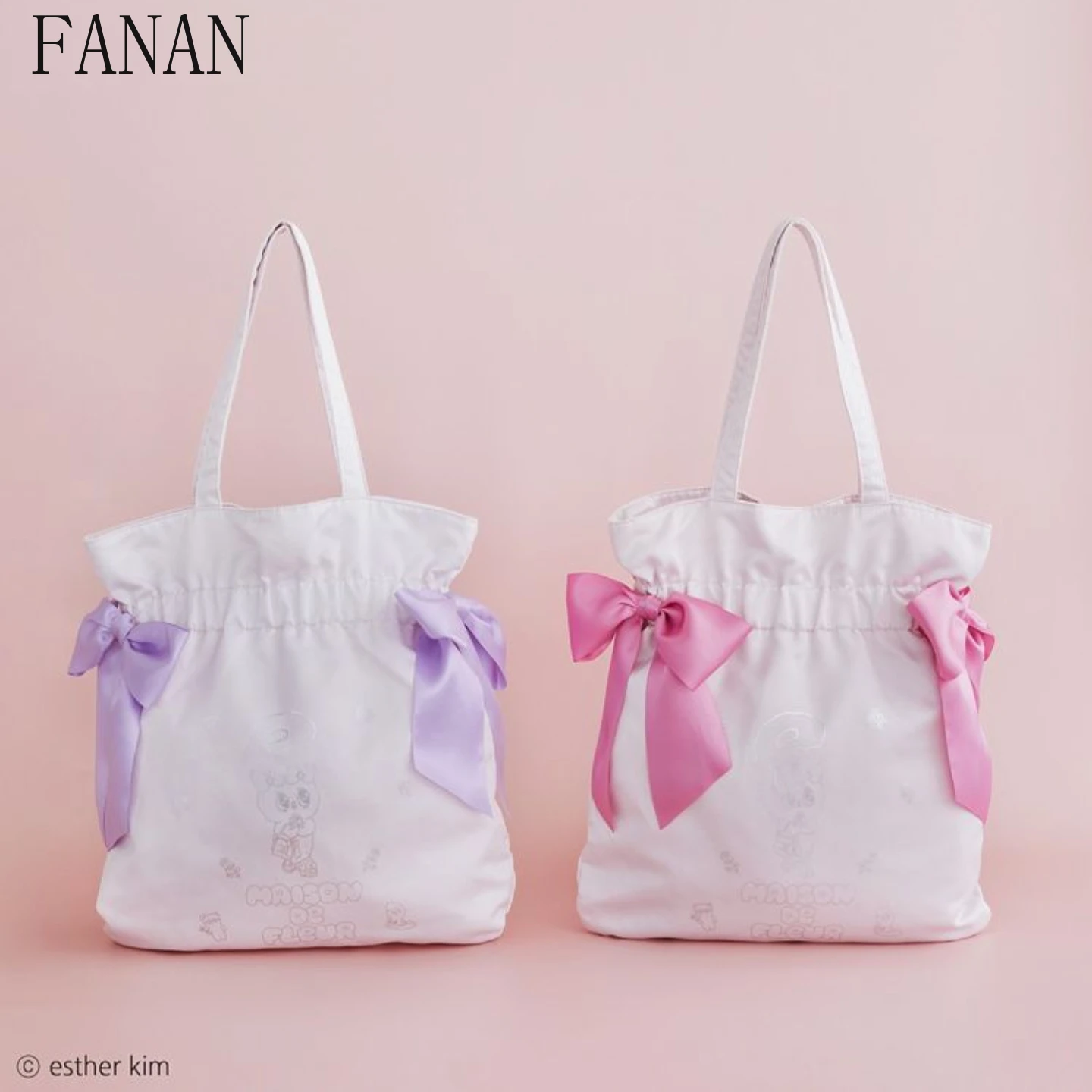 

Fashion Crossbody Bags Japanese Style 2025 New Women's Handbags Double Ribbon Bow Carrying Tote Shoulder Bag for Lady