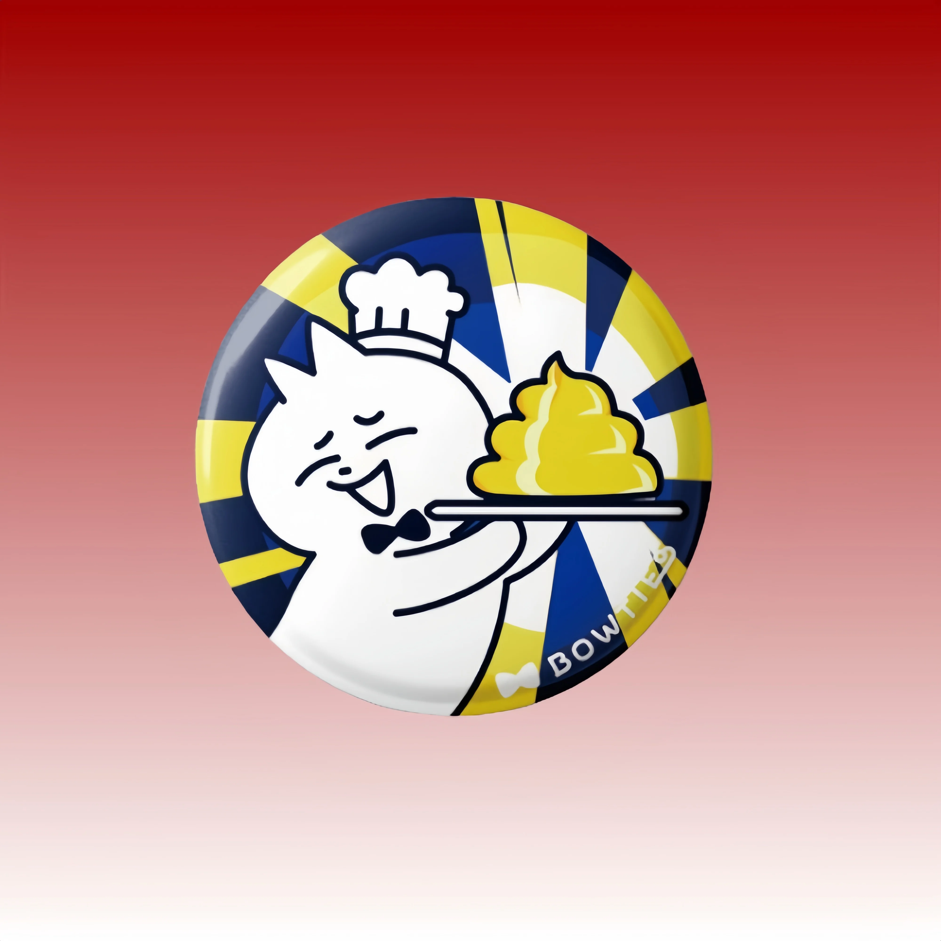 Broche de gato con pajaritas, caja ciega, accesorios magnéticos, alfileres, lindos diseños de casarse conmigo y destruye el mundo, insignia de broche divertida de dibujos animados