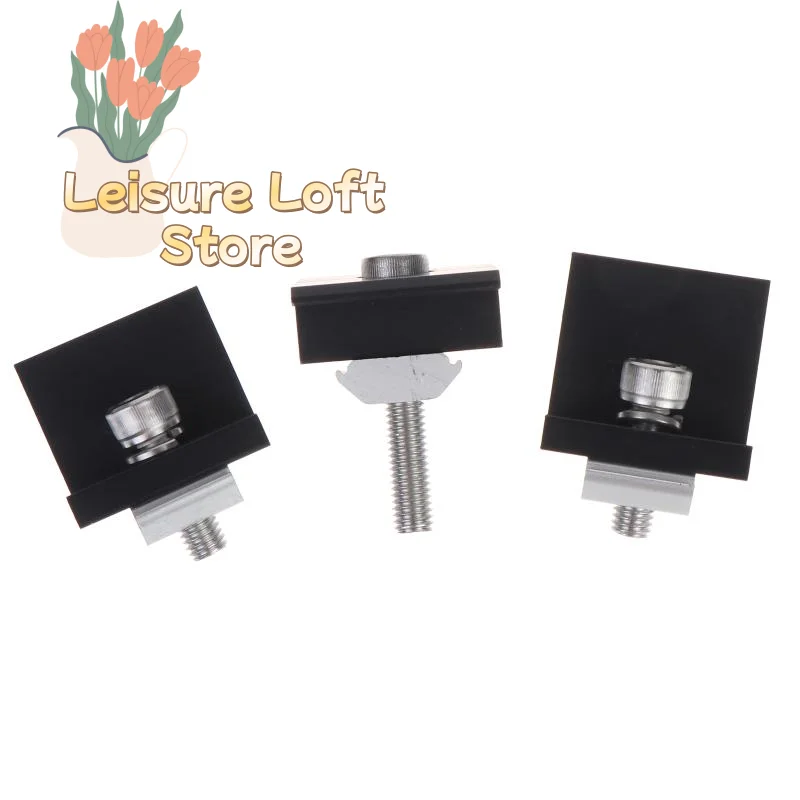 Solar Panel Mounting Clamp Lightweight Aluminum Alloy for Camping Rooftop Portable Solar System Setup Kits