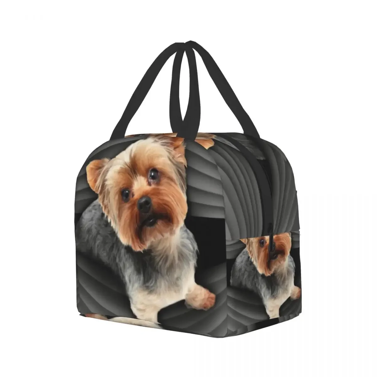 Yorkshire Terrier Insulated Lunch Bag for School Office Yorkie Dog Puppy Leakproof Thermal Cooler Bento Box Women Kids