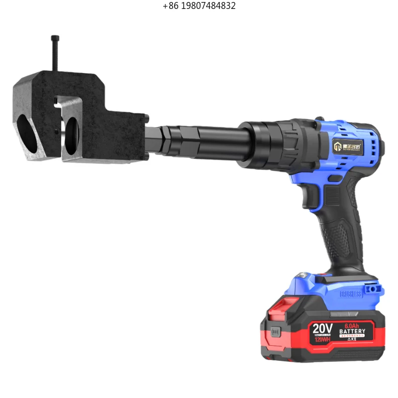 Motor Battery-Powered Stroke Efficient Punching Tool Portable Industrial Electric Hydraulic Hole Puncher with Brushless