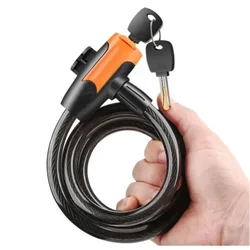 Bicycle lock anti-theft mountain road bicycle wire chain lock key safety anti-theft belt mounting bracket scooter bicycle lock