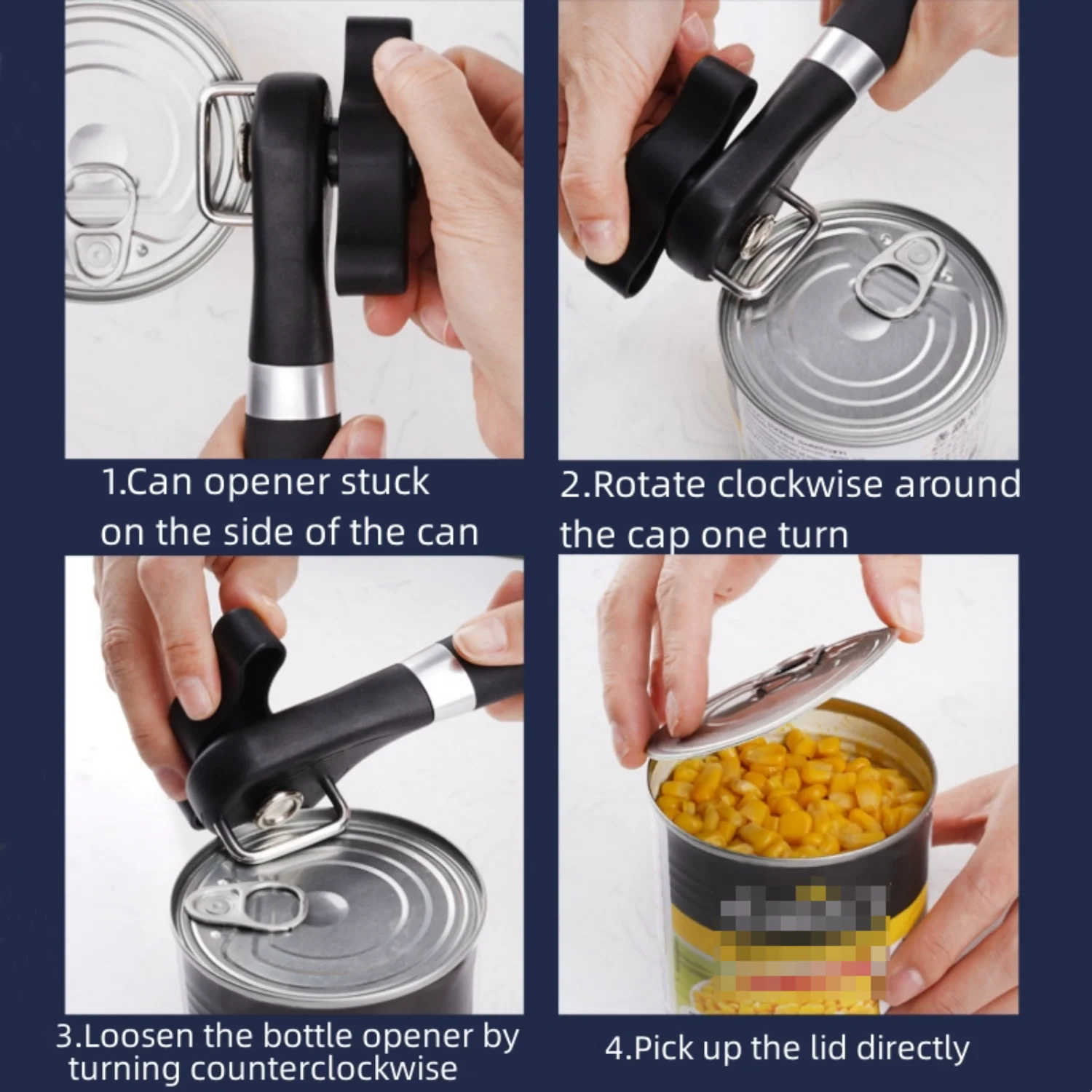 

Stainless Steel Multifunctional Can Opener Kitchen Tool