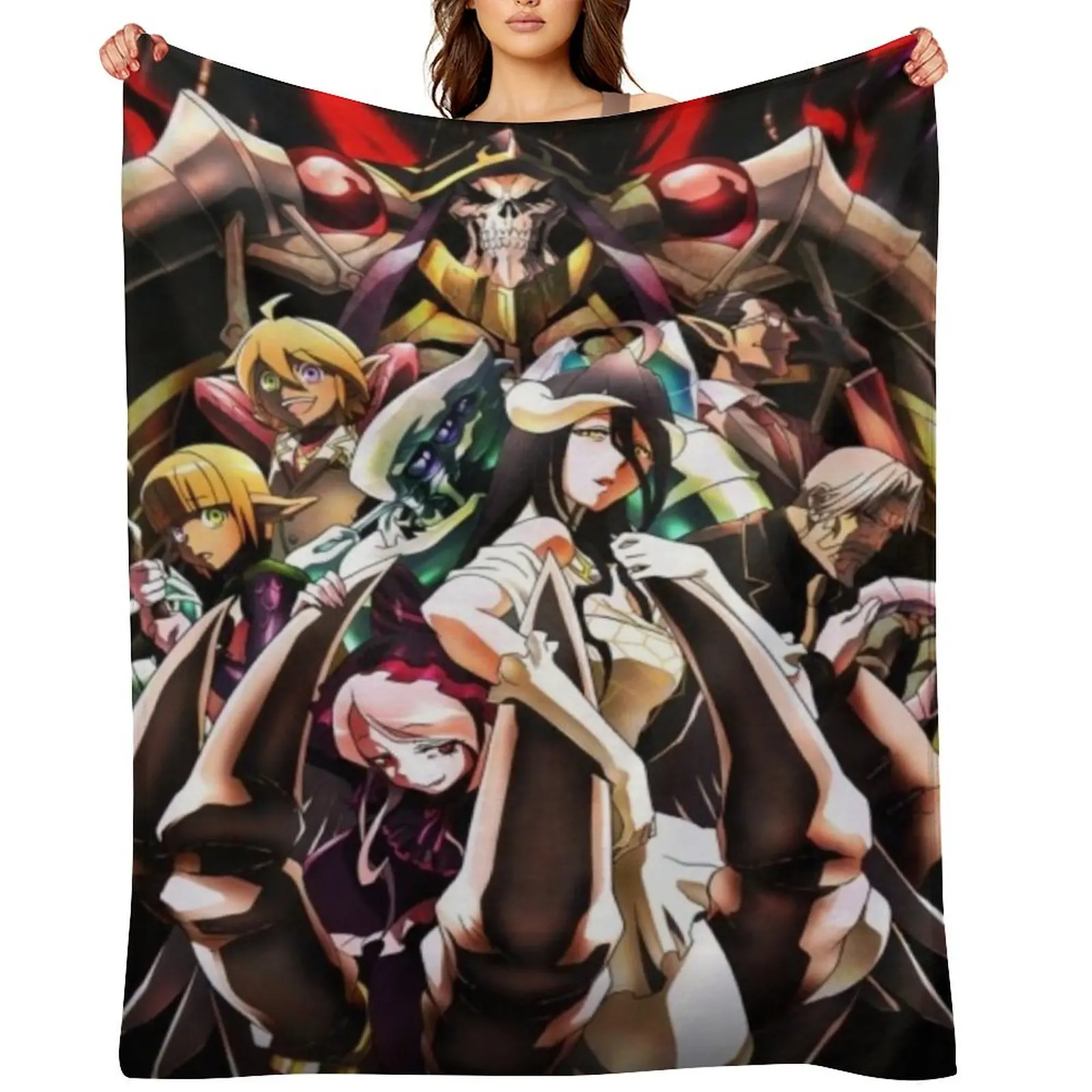 

OverLord Throw Blanket For Decorative Sofa Plaid Luxury Throw Blankets