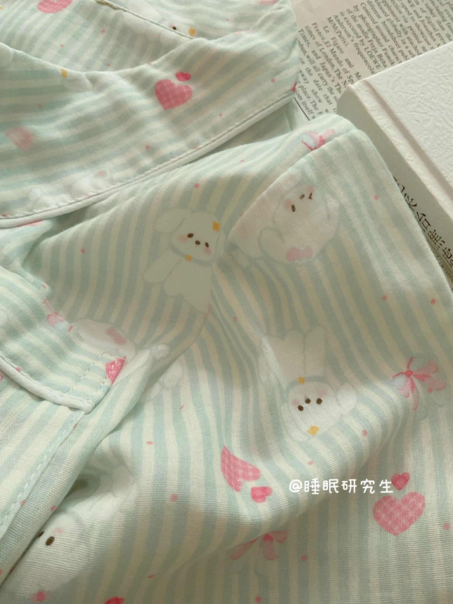 Pure Cotton Pajamas Set Small Fresh Cartoon Cute Short-sleeved Pajamas Sweet Girl Japanese Ins Skin-friendly Soft Loungewear