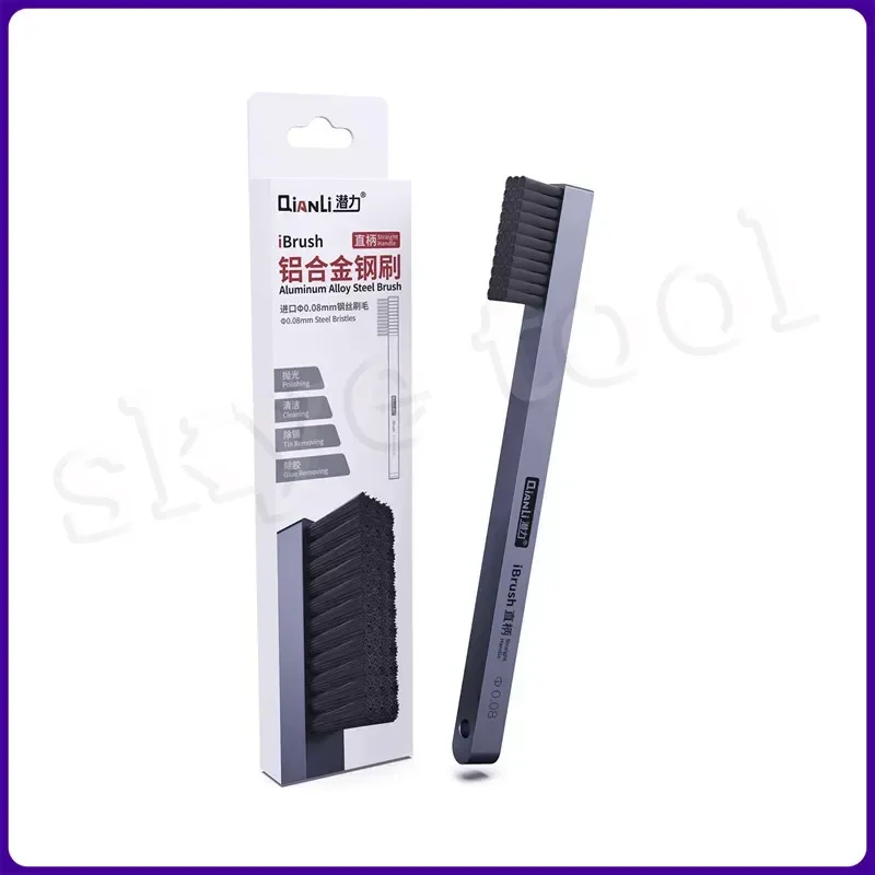 Qianli iBrush Aluminum Alloy Brush Heat Resistance Steel Brush for CPU Motherboard Chips Cleaning Polishing Grinding Degumming