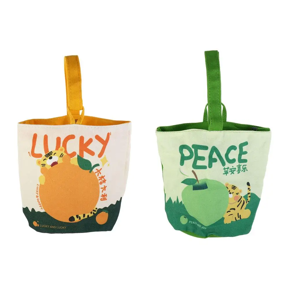 

Elegant Large Capacity Print Canvas Bucket Bag Korean Style Mummy Bag Handbag Storage Bag Lunch Bag Tote Bag Travel