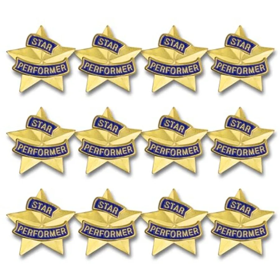 

7/8 Inch Star Performer Ribbon Lapel Pin