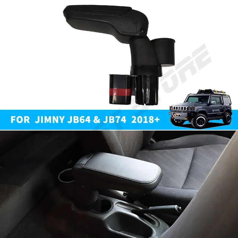 

For Suzuki Jimny Gen 4 JB74 JB64 Armrest Box Retrofit Parts Storage Box Interior For Suzuki Jimny JB74 Car Accessories 2019-2023