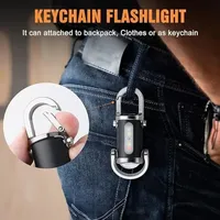 800 Lumens EDC COB Work Light Rechargeable Keychain Flashlights 7 Modes Emergency Keychain Light for Walking Searching Hiking