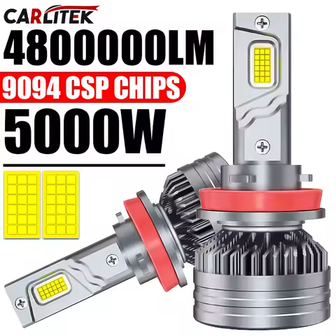 4800000LM H7 H11 LED Bulbs Headlight 5000W for Car Headlamp H4 H1 H8 H9 9005 9006 HB3 HB4 9012 HIR2 Auto Diode Lamp Canbus 6000K