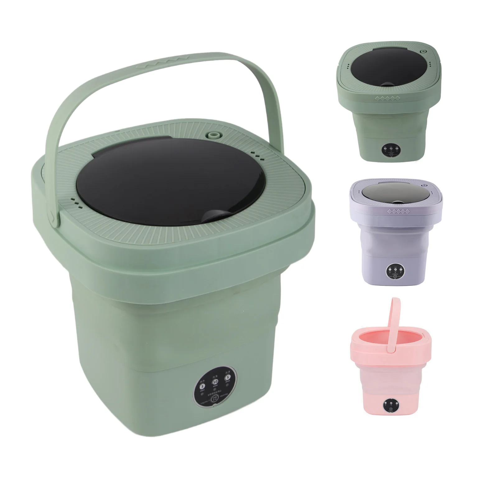 Lavadora plegable Lavadora plegable Alta velocidad 6.5L Gran capacidad Lavadora plegable semisecedora suave