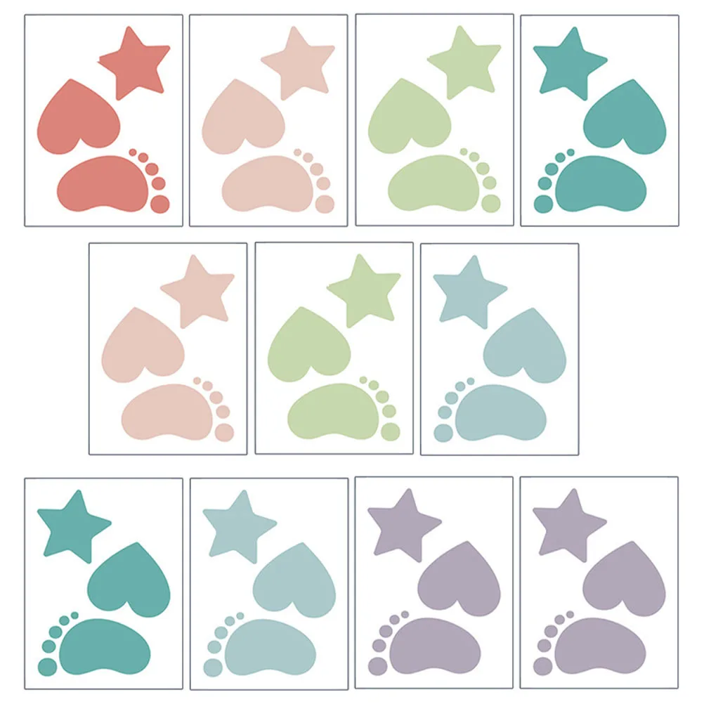 

12 Sheets Bathtub Anti Skid Stickers Waterproof Self Adhesive Floor Decals for Shower Tub Safety Decorative Bathroom Use