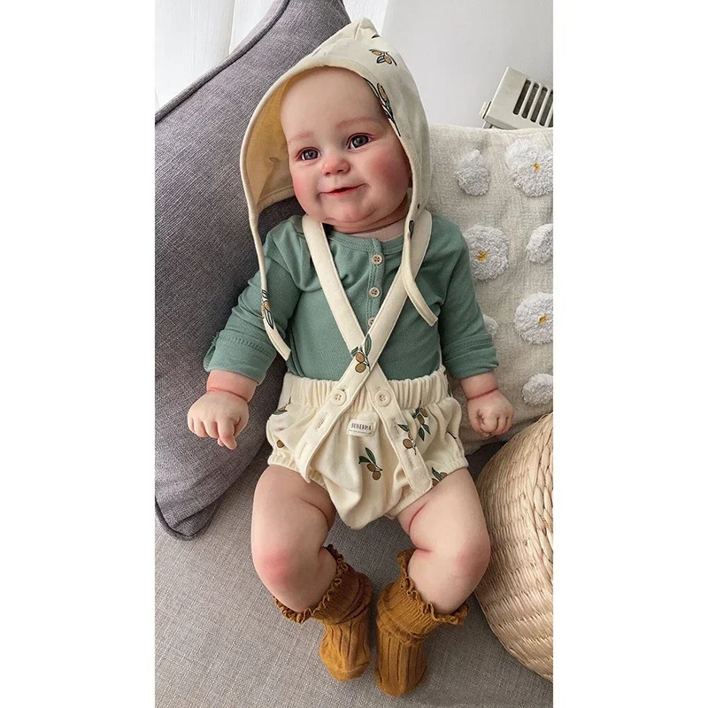 50CM Silicone Reborn Baby Doll Maddie Multiple Layers Painted 3D Skin with Visible Veins Muñeca Reborn Bebe Waterproof Bath Toys