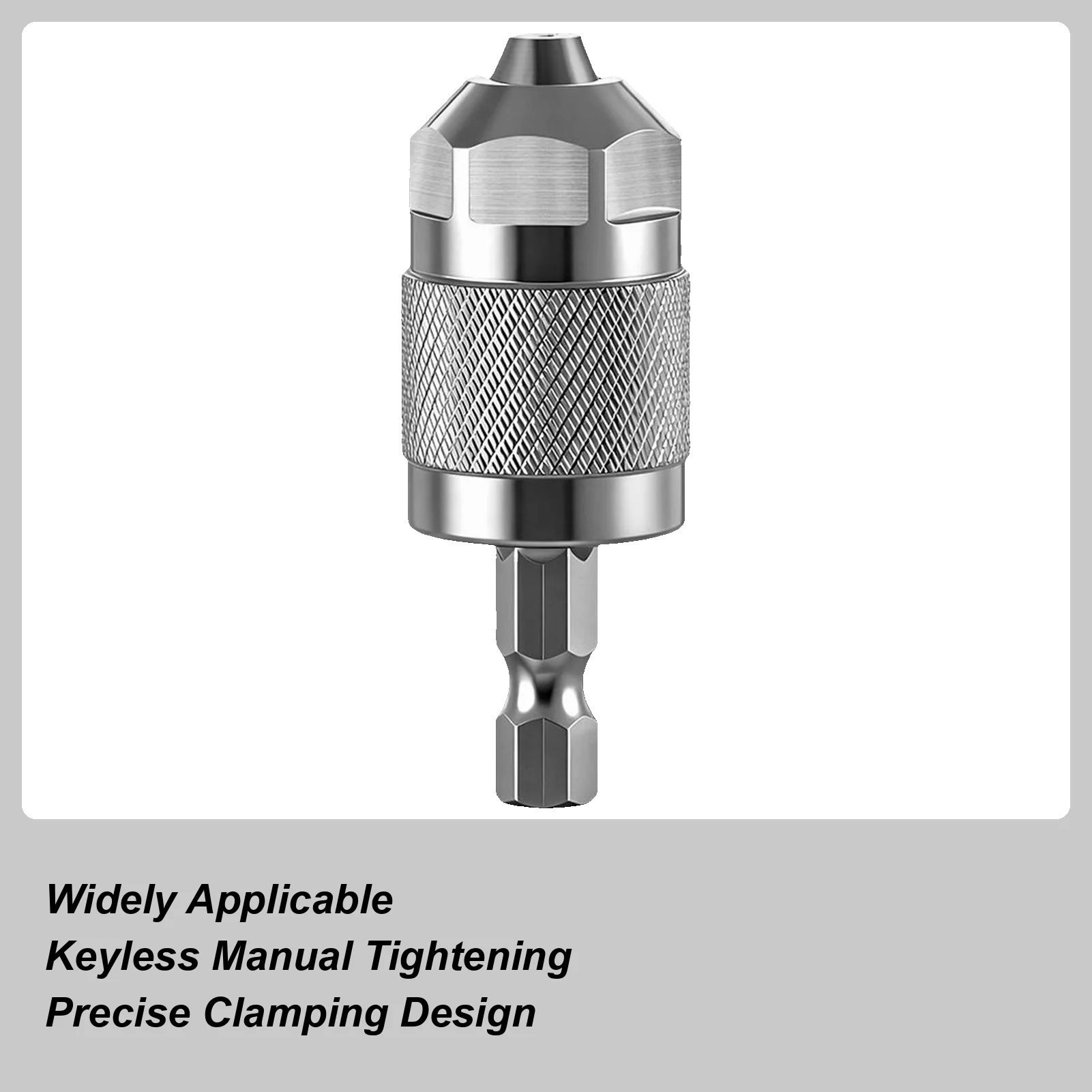 

Бесключевой сверлильный патрон 1/4 дюйма, сверхмощный преобразователь с шестигранным хвостовиком, быстросменный преобразователь, 3-кулачковый для деревообработки, обработки металла, дома