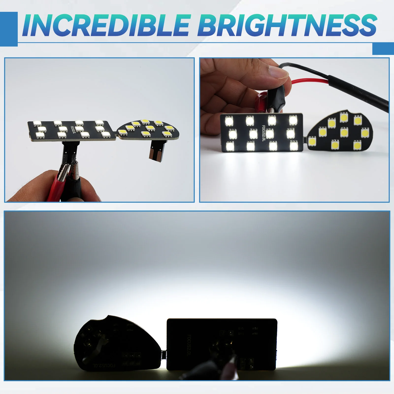 12V 30LED Interior Light Reading Light Map Light Dome Lamp Canbus White LED For Ford Ecosport Focus 2 MK2 07-14 Ford Accessories