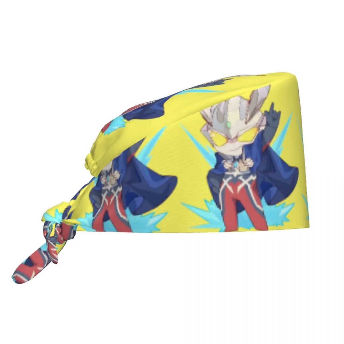 مخصص Ultramanes أنيمي الدعك قبعة القبعات الجراحية الرجال النساء غرفة العمليات غطاء المشغل القبعات مختبر يعمل قبعة