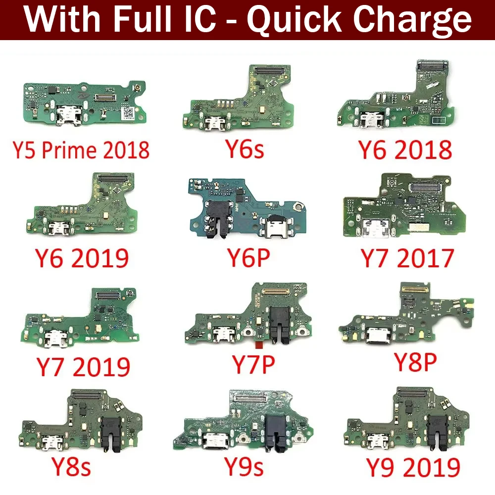 

Dock Connector USB Charger Charging Port Board Flex Cable For Huawei Y5 Y6 Y7 Y9 Prime 2017 2018 2019 Y6s Y6P Y7P Y8s Y8P Y9s