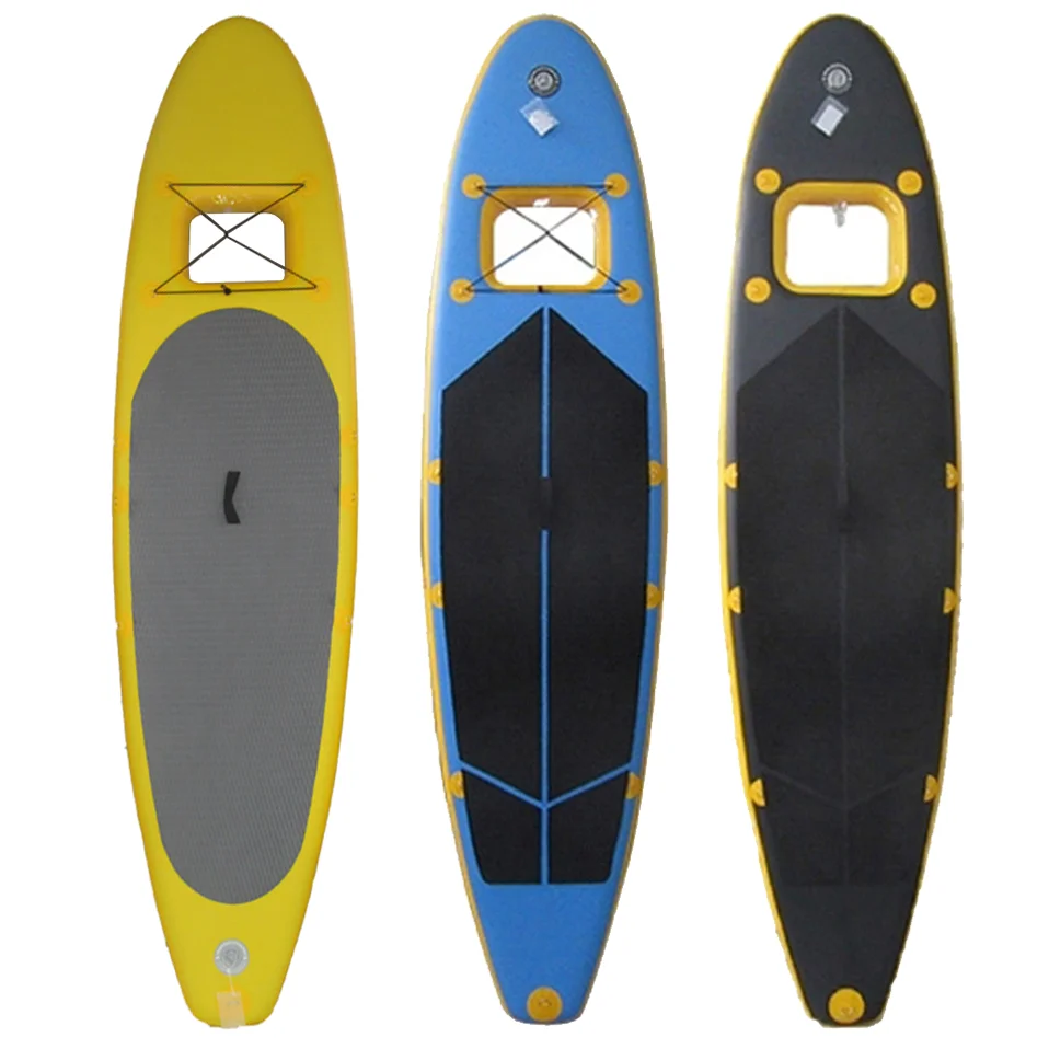 Dia 3 Meter Double Layer Paddle Board Drop Stitch Inflatable Sup Yoga Board With Clear Window