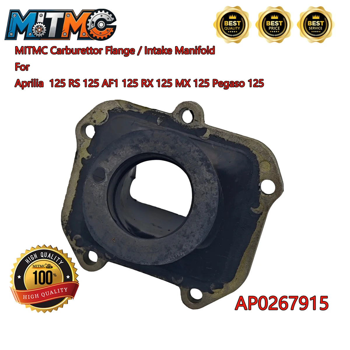 MITMC 34mm Carburettor Flange / Intake Manifold AP0267915 For Aprilia  125 RS 125 AF1 125 RX 125 MX 125 Pegaso 125