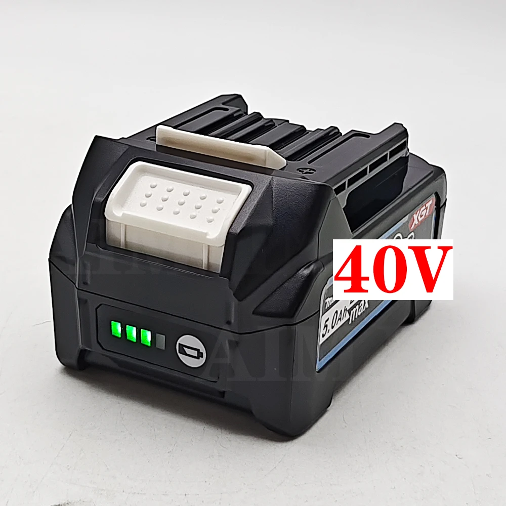 Untuk Makita Baterai 40V Baterai Li-ion 5,0Ah untuk XGT 40V BL4025 BL4040 BL4020 BL4050 BL4060 BL4050B Obeng Bor Listrik