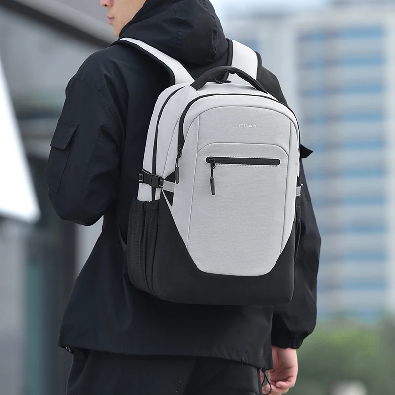 حقيبة ظهر رجال الأعمال للتنقل كبيرة في الهواء الطلق ومقاومة للماء حقيبة ظهر قصيرة للرحلة الرياضية حقيبة مدرسية للكمبيوتر المحمول في الكلية