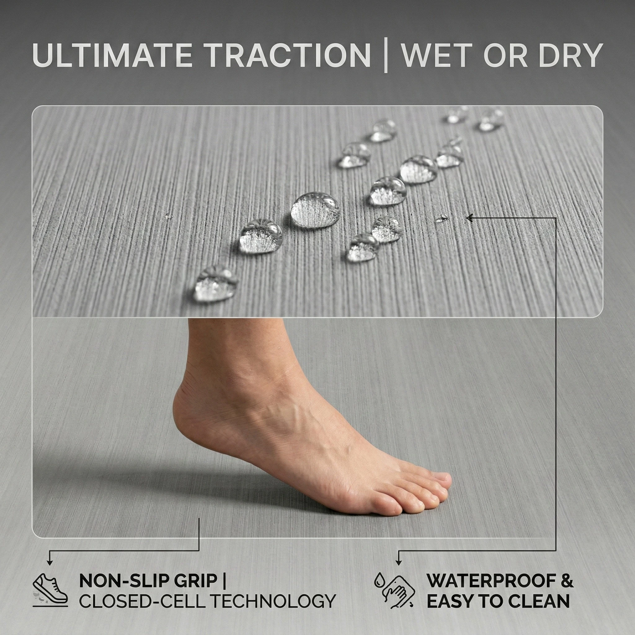 KXKZREN 2400x450x5mm EVA Foam Boat Flooring Pad Brushed Marine Decking Sheet Non-Slip Yacht RV Kayak Deck Carpet Traction Mat
