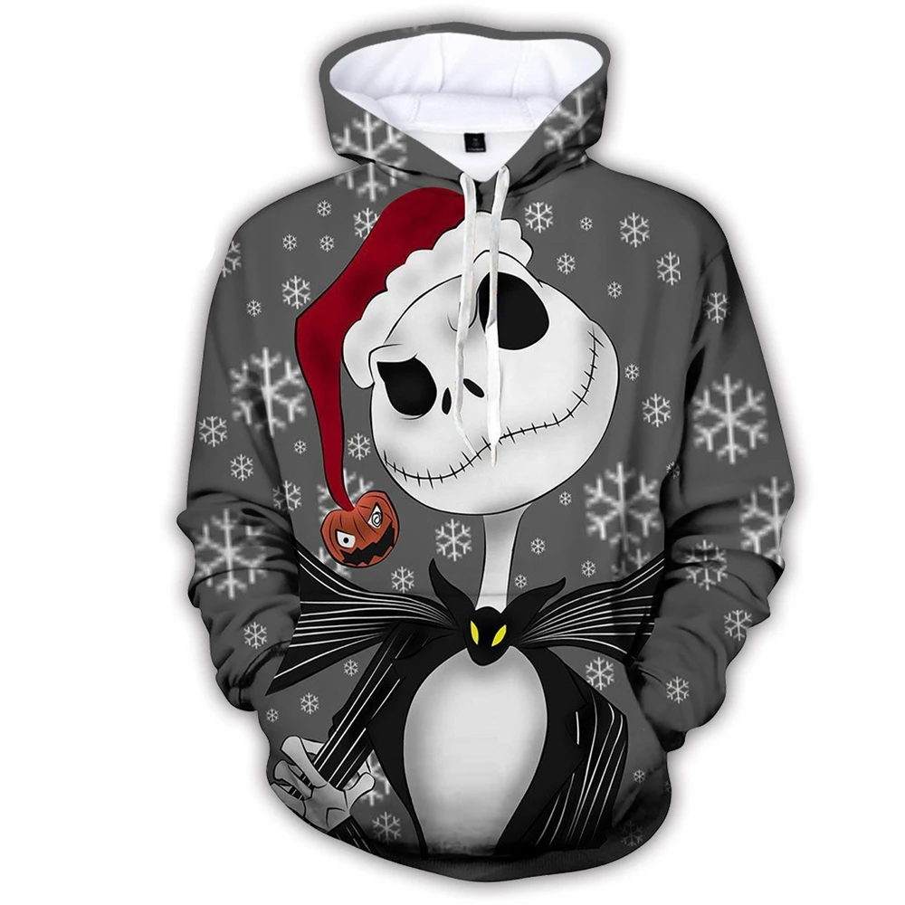 2024 New Women Men\'s Fashion Nightmare Before Christmas Horror Casual Child Sweatshirts Boys Girls Hoodies Children\'s Clothing