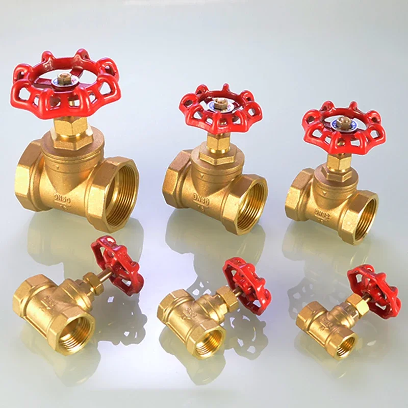 Brass globe valve thickened pipeline water meter switch valve DN15 20