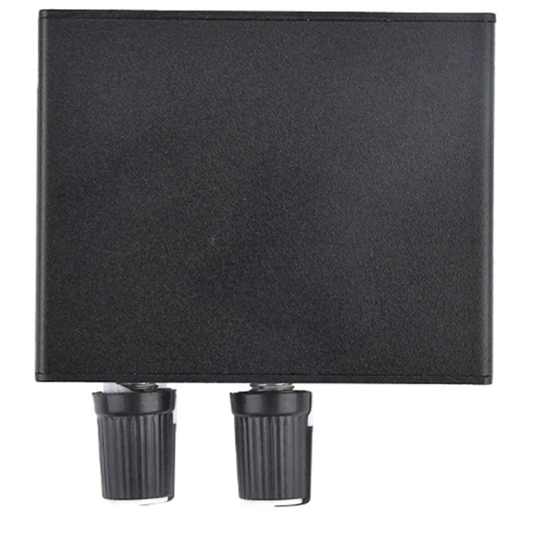 New-5X AU-202 Distributore audio mixer stereo a 2 ingressi e 2 uscite per cuffie Alimentazione esterna AMP Controllo del volume da solo