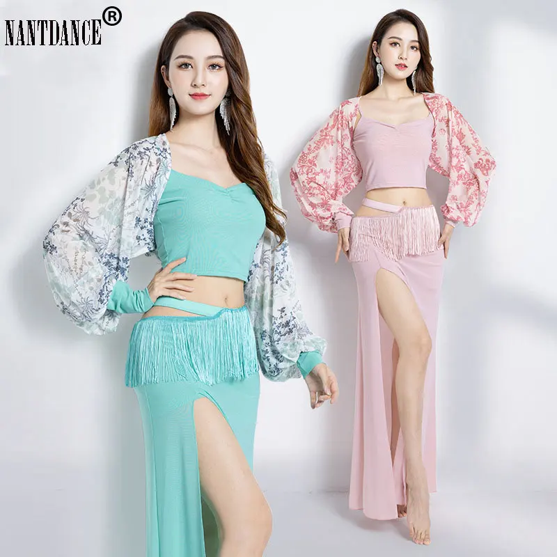 

Belly Dance Costume Female Elegant Long Skirt Goddess Oriental Dance Training Suit For Women Dancing Set Performance Clothing